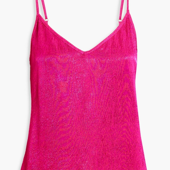 Stateside | Tops | Pink Satin Jacquard Camisole | Poshmark